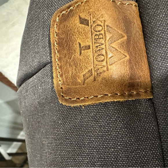 Wowbox leather canvas laptop messenger bag perfect condition - Picture 8 of 10